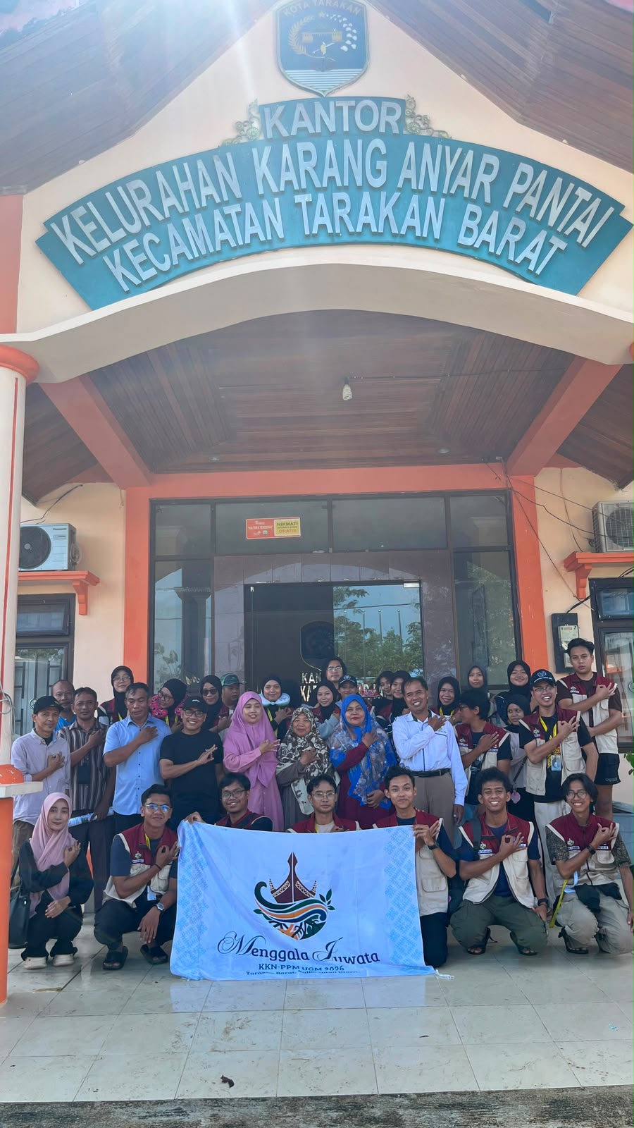 Mahasiswa KKN-PPM UGM Menggala Juwata Pamitan dari Kelurahan Karang Anyar Pantai
