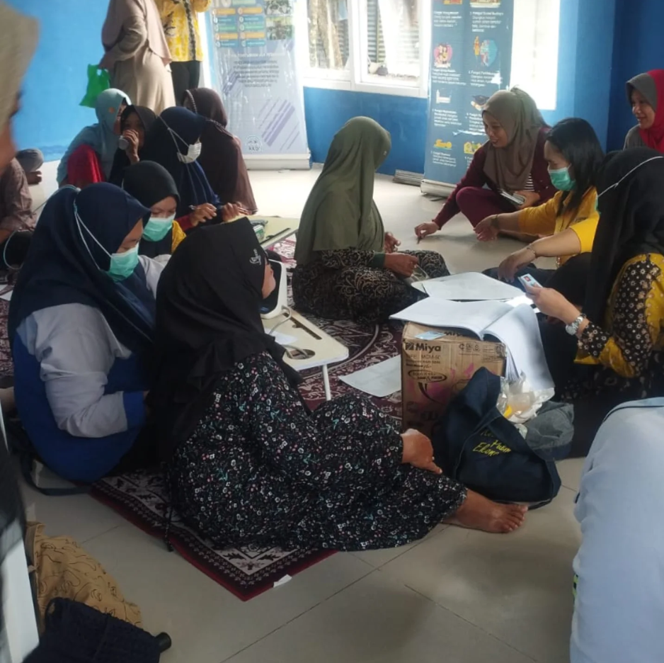 Pelaksanaan pemeriksaan kesehatan gratis oleh Puskesmas Karang Rejo